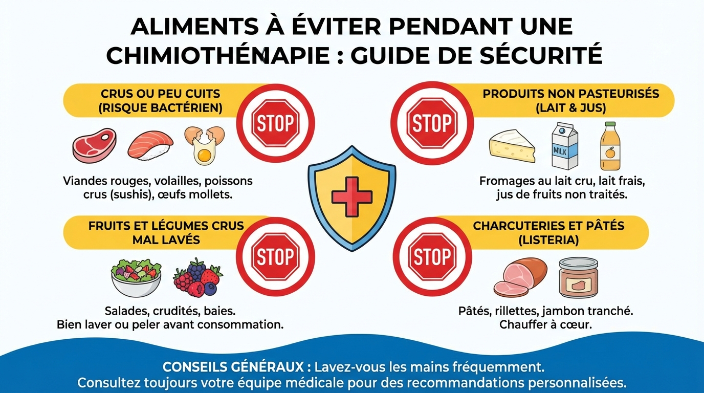 Liste des aliments à éviter