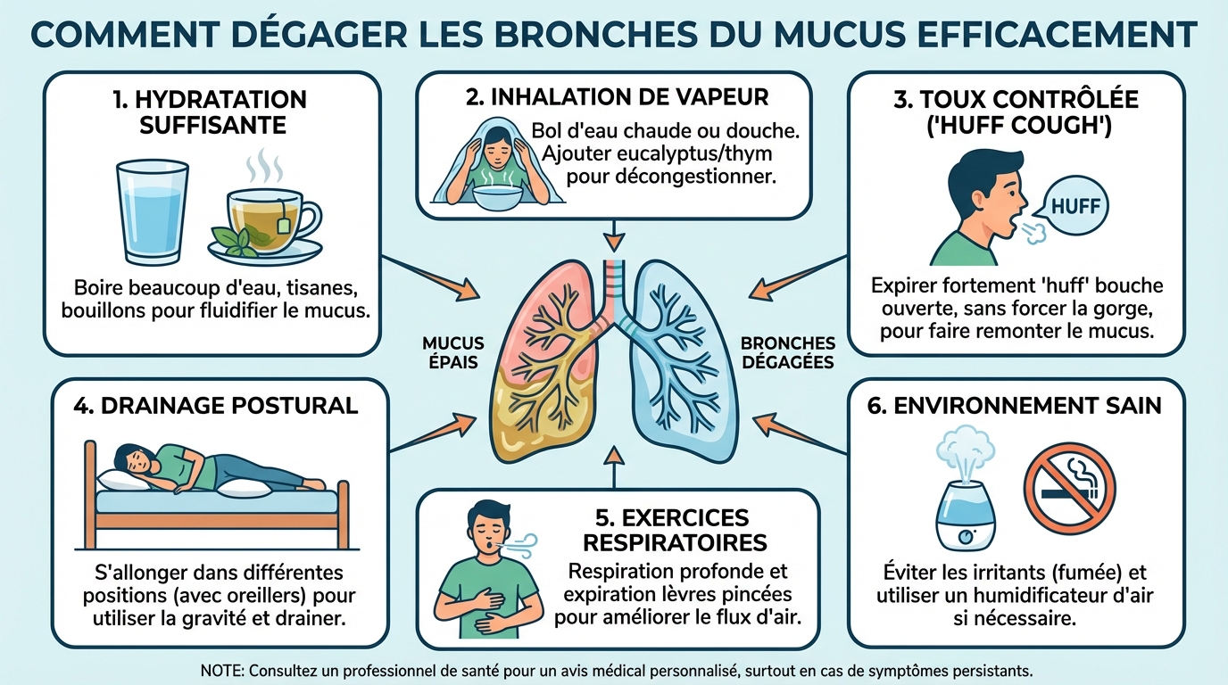 Remèdes pour dégager les bronches