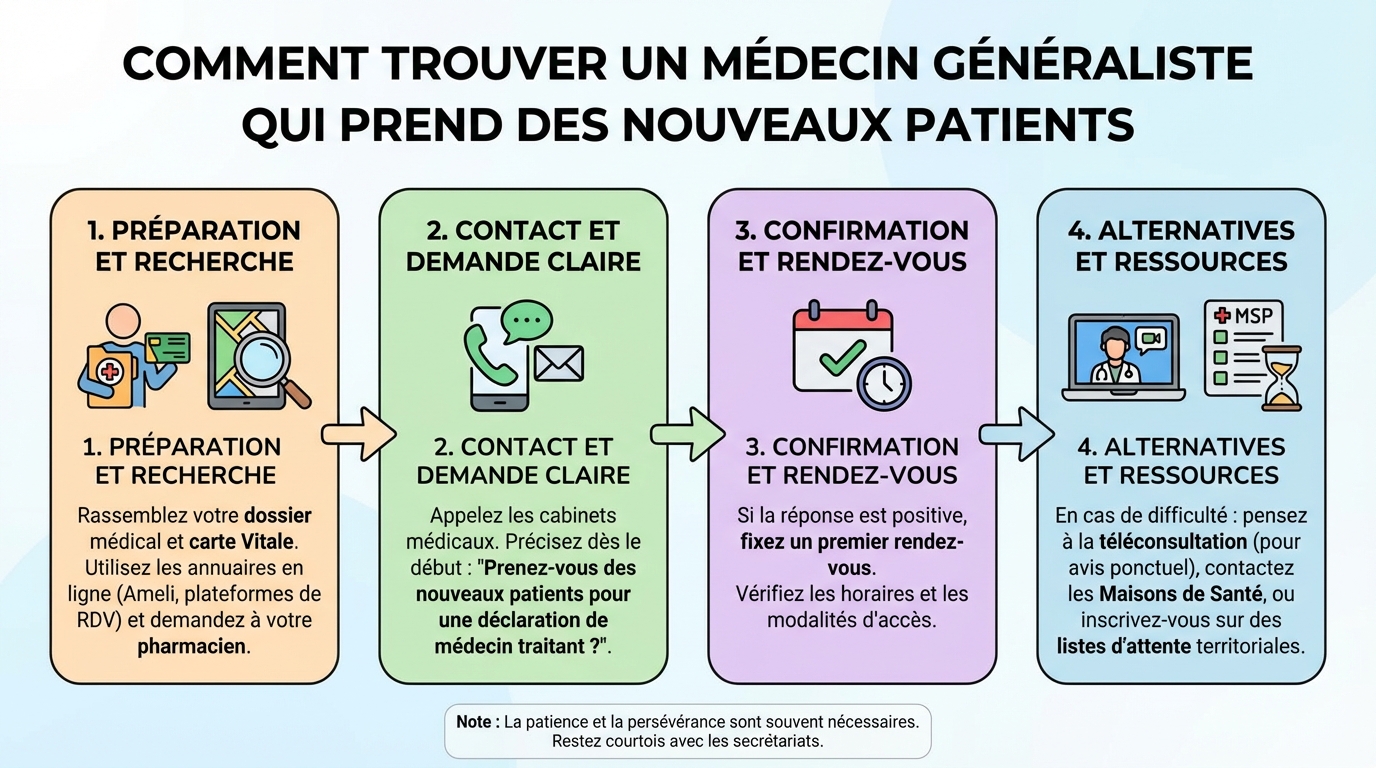 Comment vérifier si un médecin accepte de nouveaux patients?