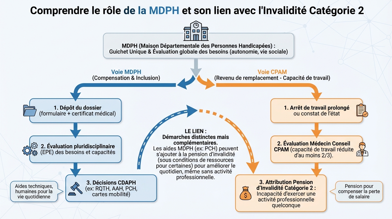 Les démarches à effectuer auprès de la MDPH