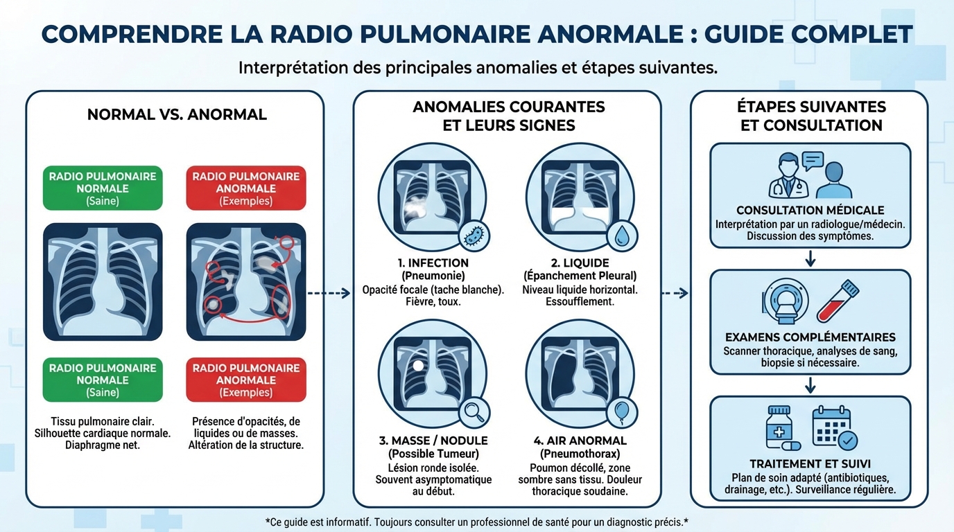Comprendre la radio pulmonaire anormale : guide complet 3 Causes possibles d'une radio pulmonaire anormale
