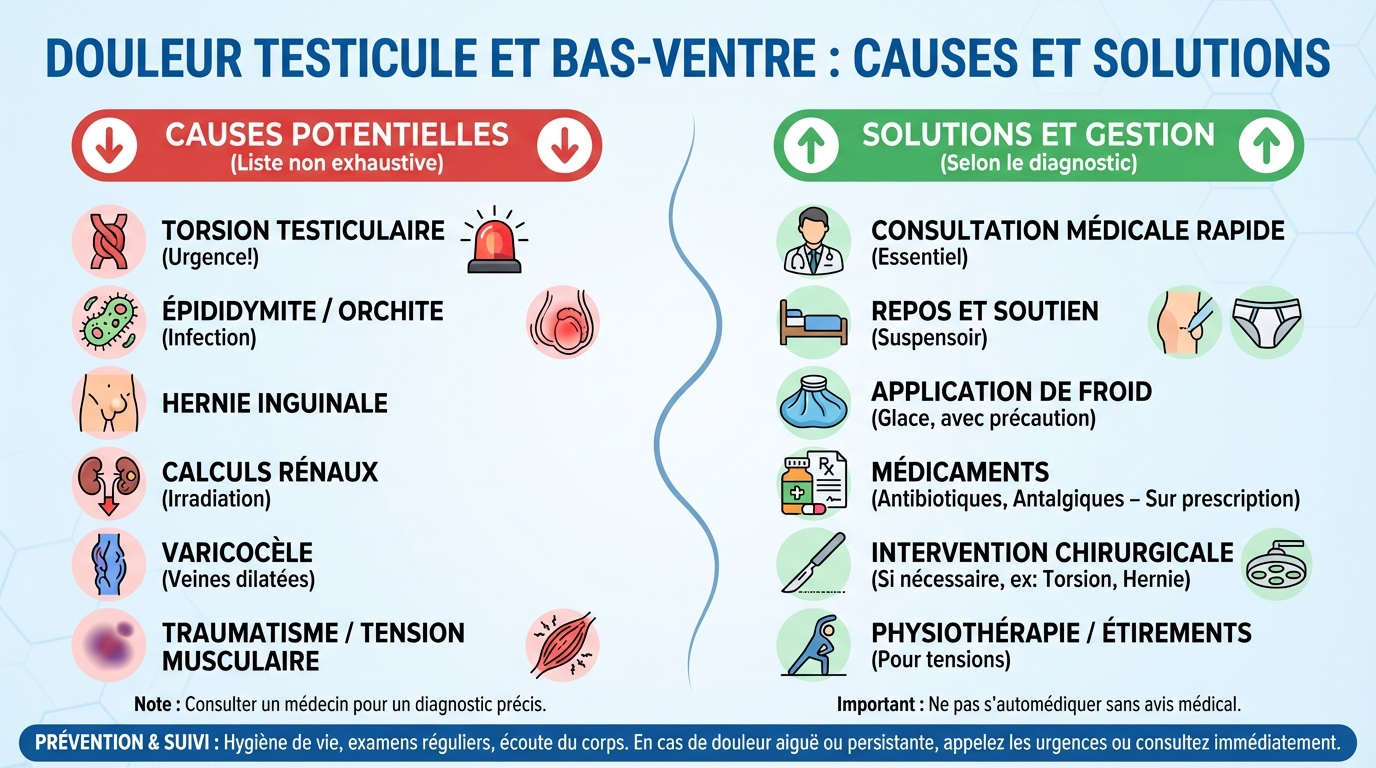 Douleur testicule et bas-ventre : causes et solutions 3 Quand consulter un médecin