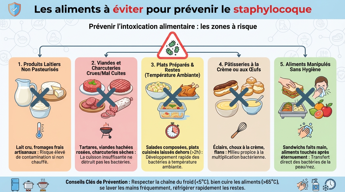 Les aliments à éviter pour prévenir le staphylocoque 3 Comment prévenir une intoxication alimentaire