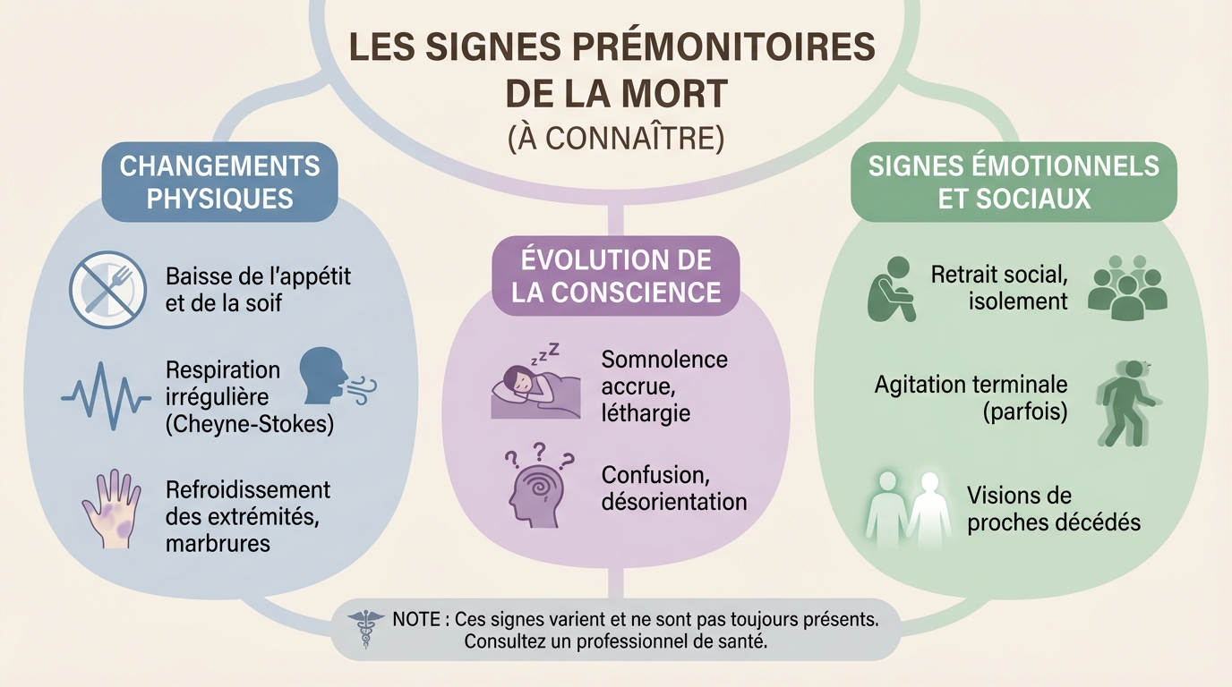 Qu'est-ce qu'un signe prémonitoire de mort ?