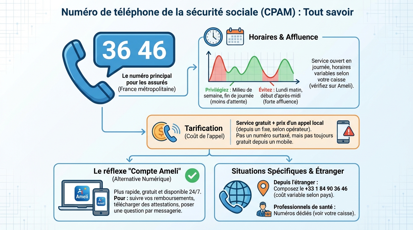 Numéro de téléphone de la sécurité sociale : tout savoir 3 Comment joindre la sécurité sociale par téléphone ?