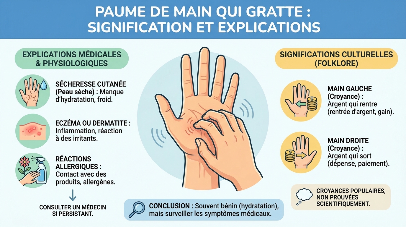 Causes possibles de démangeaisons