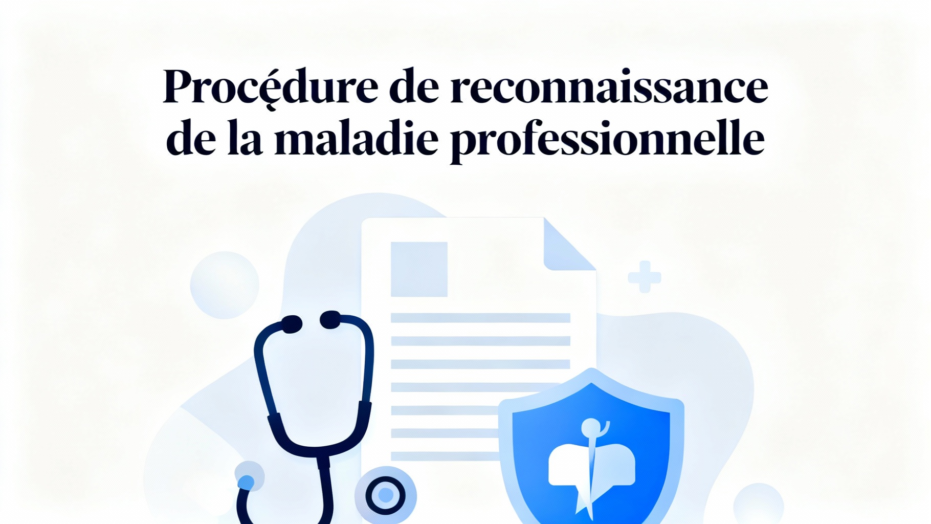 Tout savoir sur la rente maladie professionnelle tableau 57 3 Procédure de reconnaissance de la maladie professionnelle