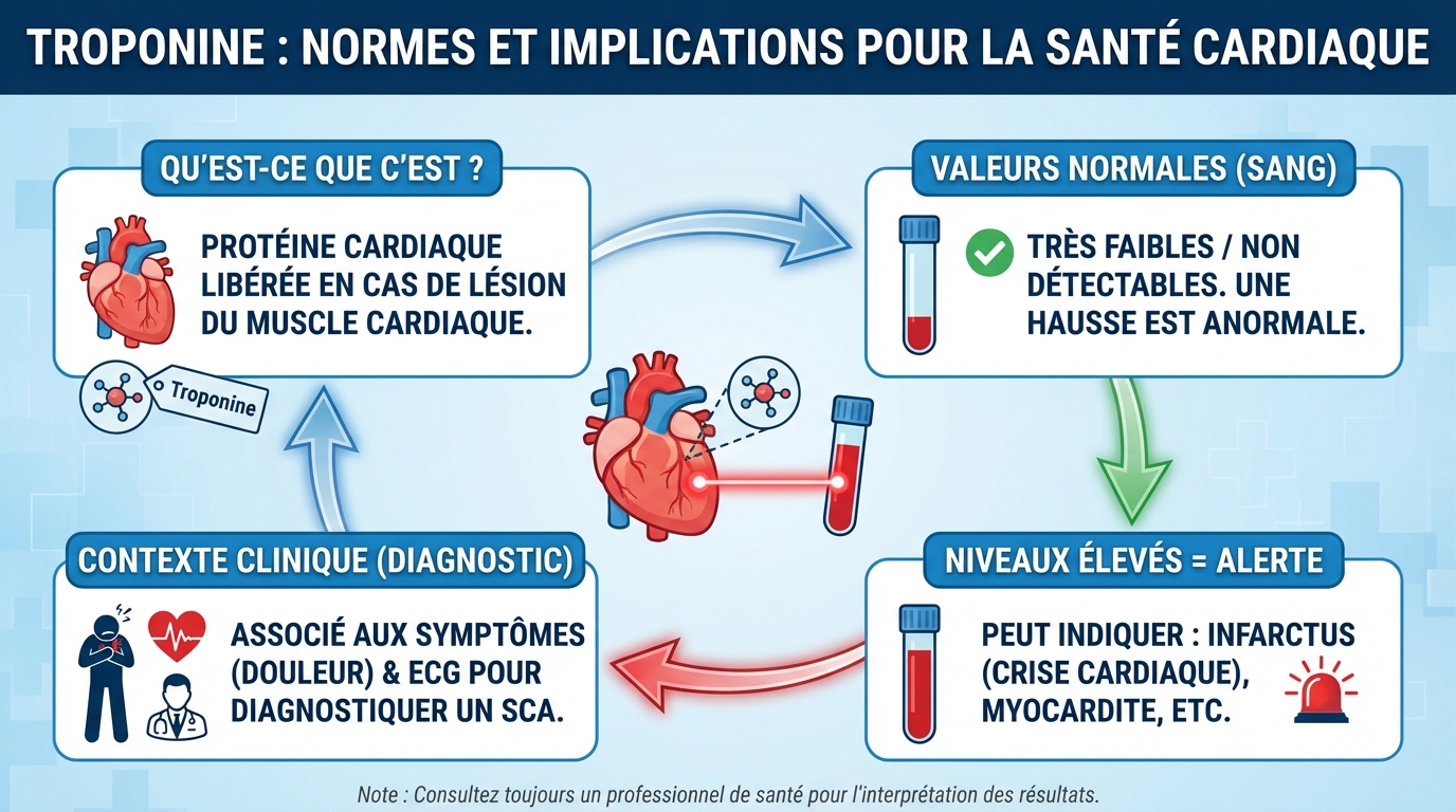 Troponine : normes et implications pour la santé cardiaque 3 Causes d'une troponine élevée