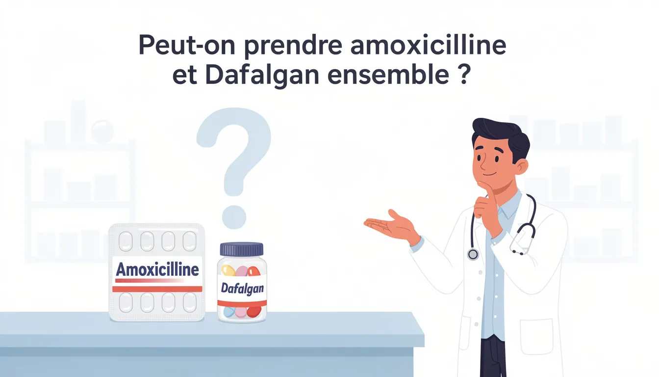 Peut-on prendre amoxicilline et Dafalgan ensemble ?