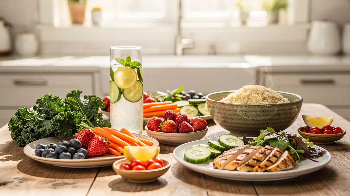 Menu type pour une semaine de perte de poids